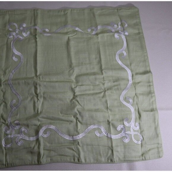 NWT NEW ROSE TREE EURO Sham Wexford Cotton Green MSRP: $79 - Picture 7 of 9